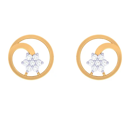 Round Gold Earring Design With The Precision Of Its Kind