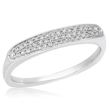 0.17ct Diamond Ring set in 14KT White Gold / R14124B