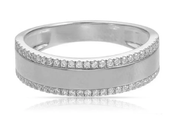 0.22ct Diamond Ring set in 14KT White Gold / R23902B