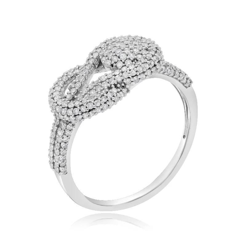 0.60ct Diamond Ring set in 14KT White Gold / BRC12395