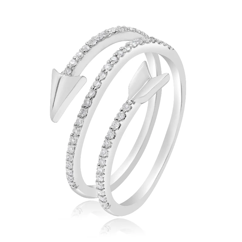 0.25ct Diamond Ring set in 14KT White Gold / FORR7576H