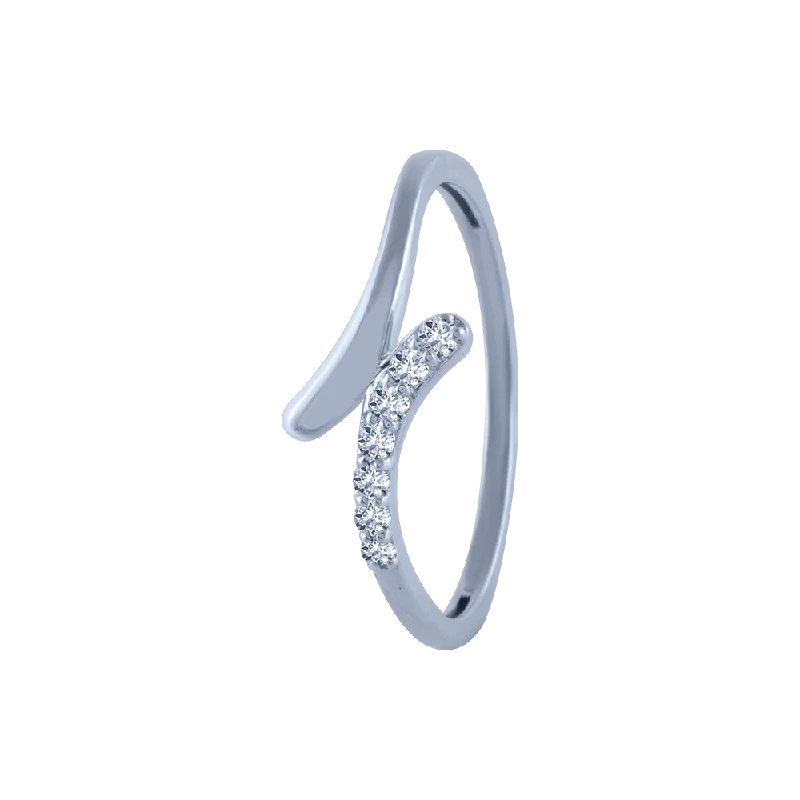 14k (585) White Gold And Diamond Ring For Women