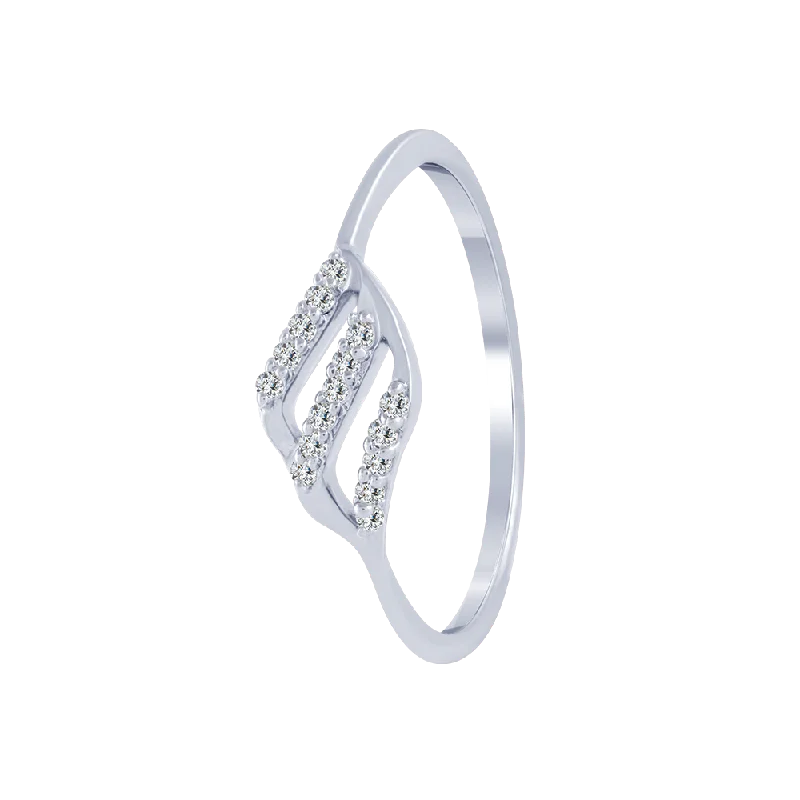 14KT (585) White Gold And Diamond Ring For Women