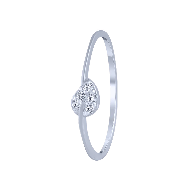 14KT (585) White Gold And Diamond Ring For Women