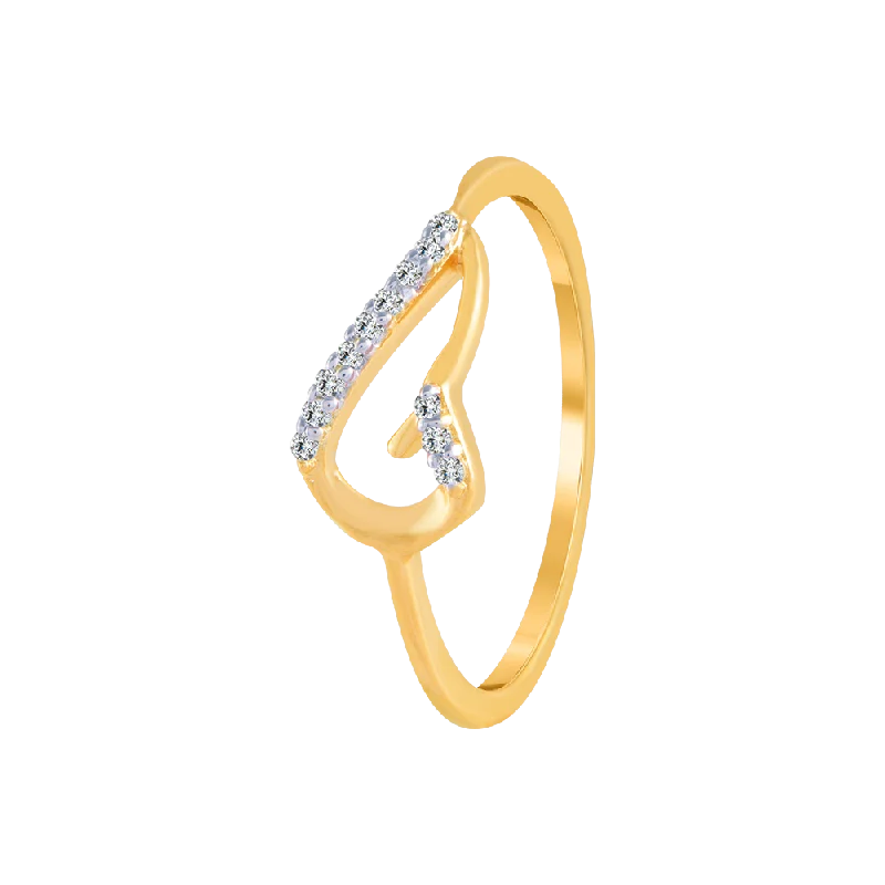 14KT (585) Yellow Gold And Diamond Ring For Women