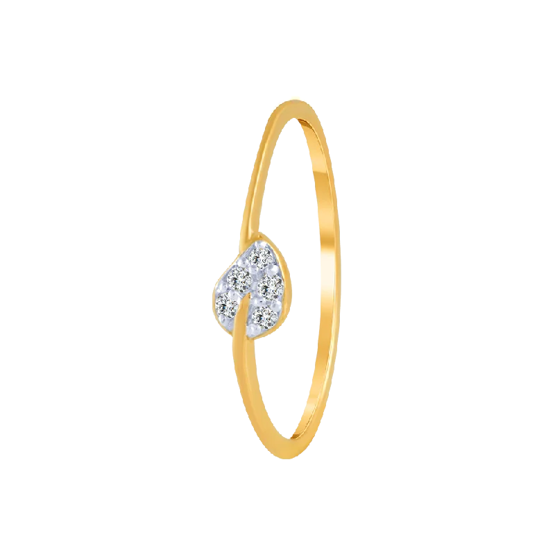 14KT (585) Yellow Gold And Diamond Ring For Women