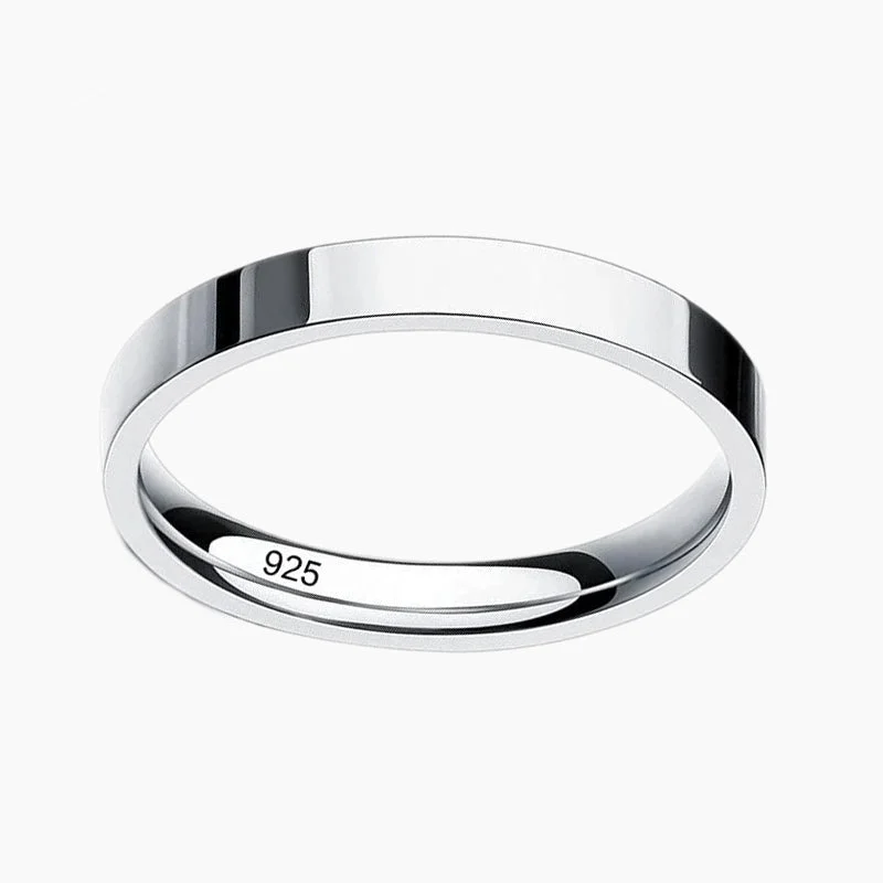 925 Sterling Silver Plain Ring Band