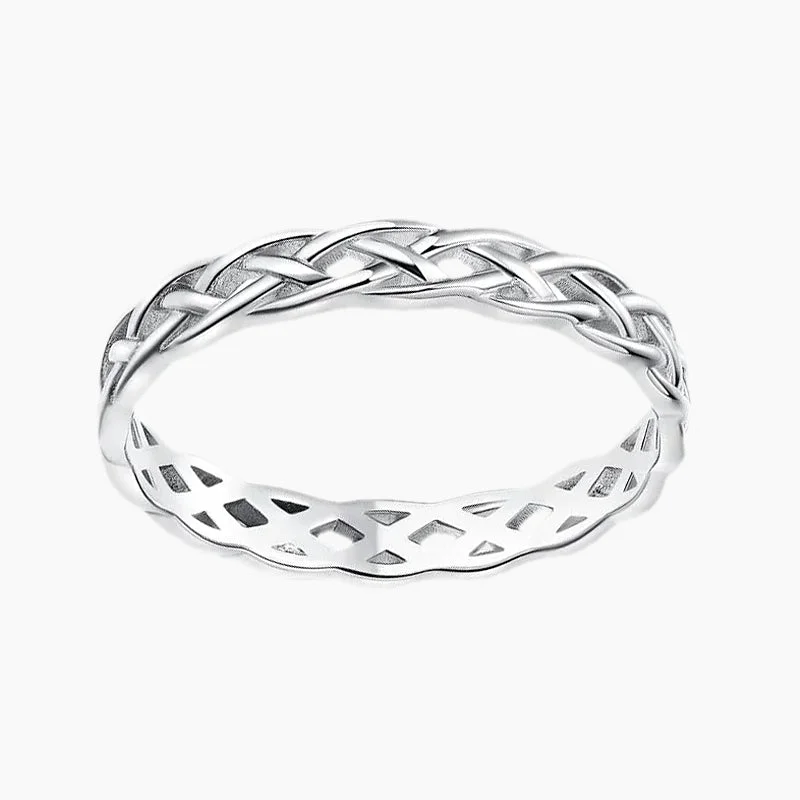 Unisex Celtic Knot Eternity Wedding Band