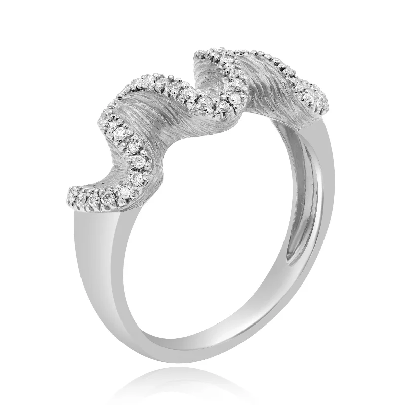 0.20ct Diamond Ring Set in 14KT White Gold / RB794