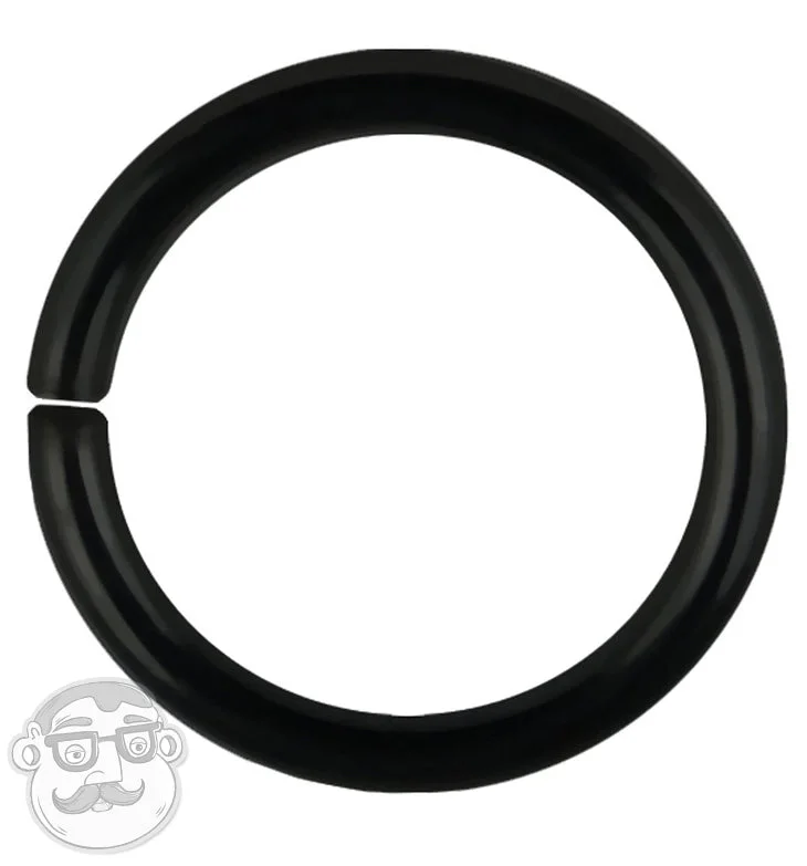 18G - 16G Black Niobium Seamless Ring