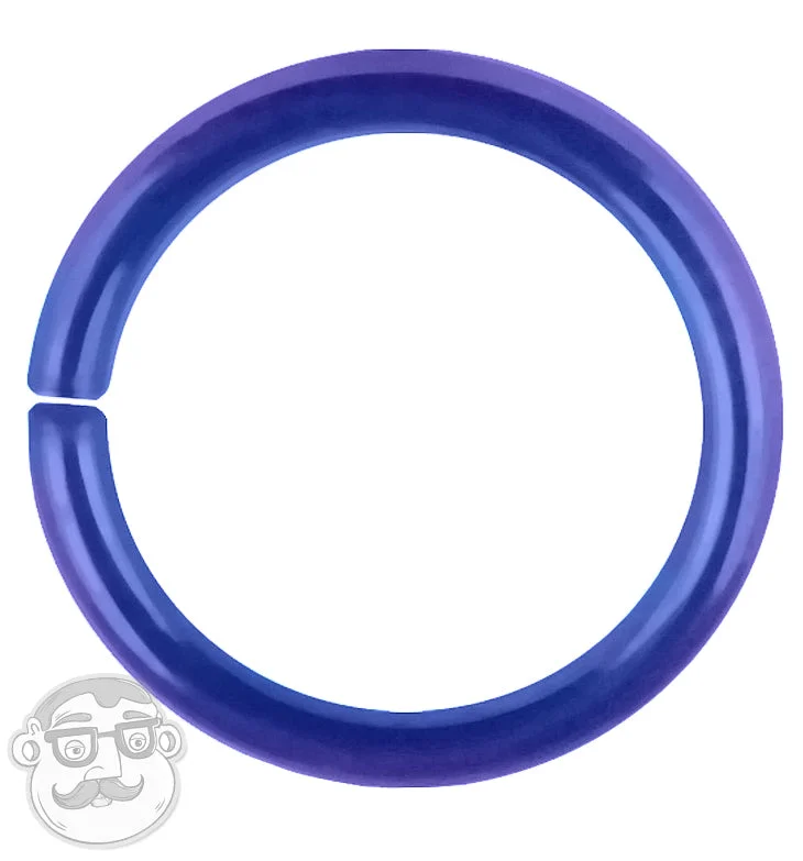 18G - 16G Blurple Niobium Seamless Ring