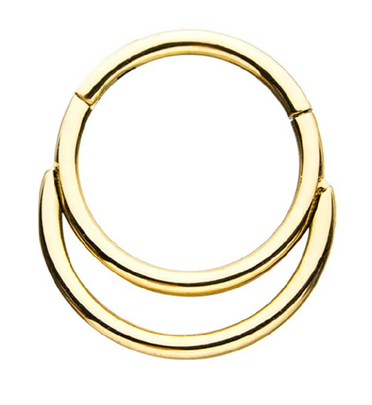 Gold PVD Excel Hinged Segment Ring