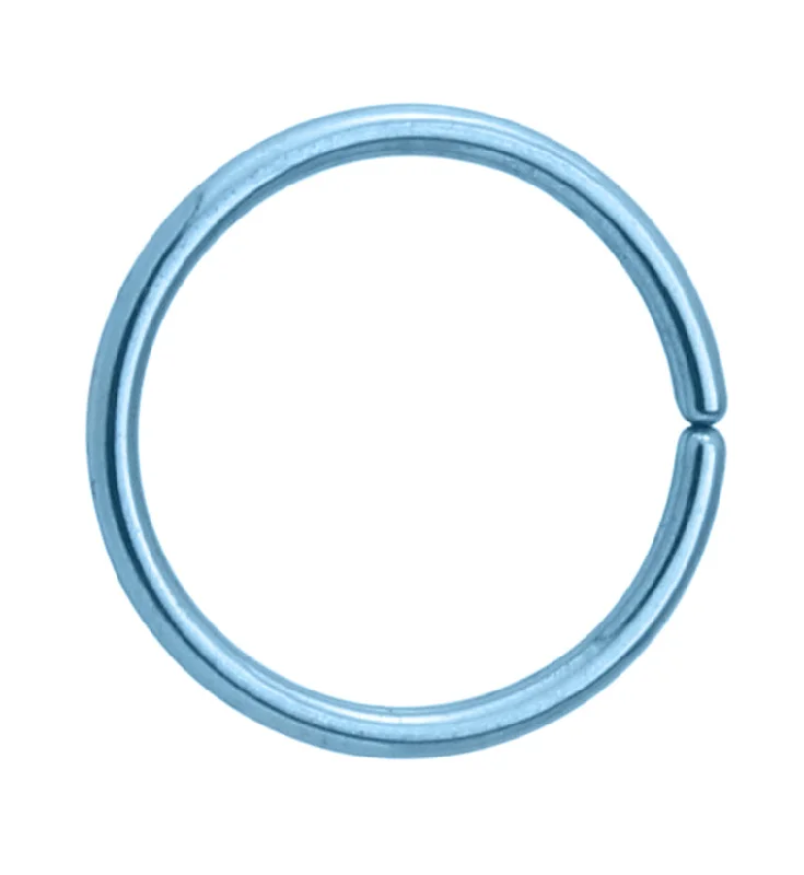 Light Blue Niobium Seamless Ring