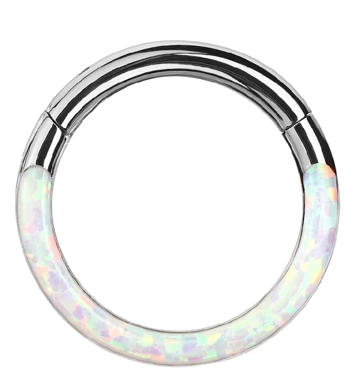 Opalite Frontal Hinged Segment Ring