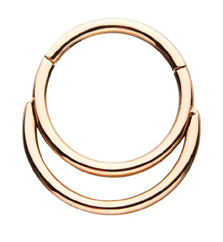 Rose Gold PVD Excel Hinged Segment Ring