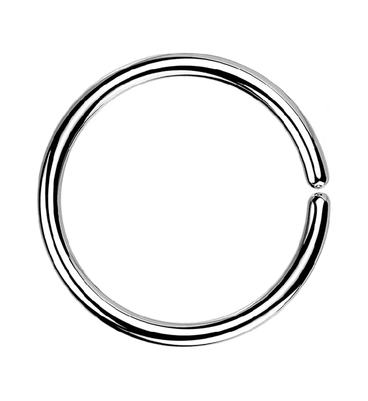 Seamless Titanium Hoop Ring