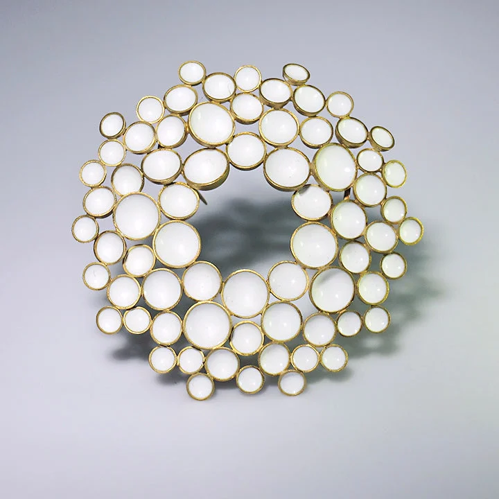 Foam Brooch- Round